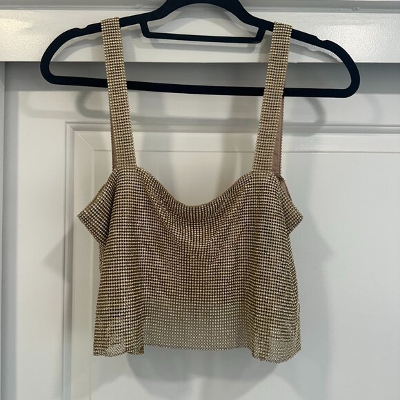 SNDYS. Tops - SNDYS AUDRINA TOP // GOLD